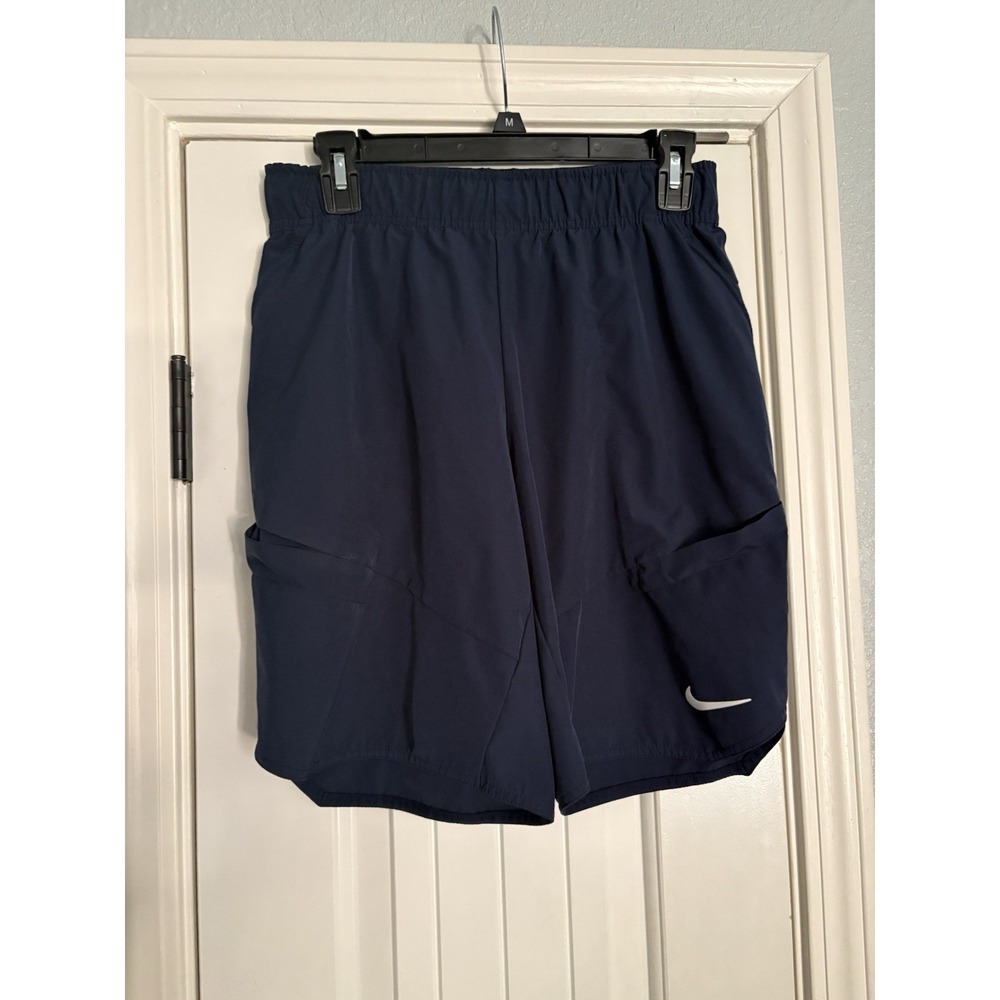 Nike Dri-FIT Training Shorts Men Small Navy Blue Athletic Performance Activewear